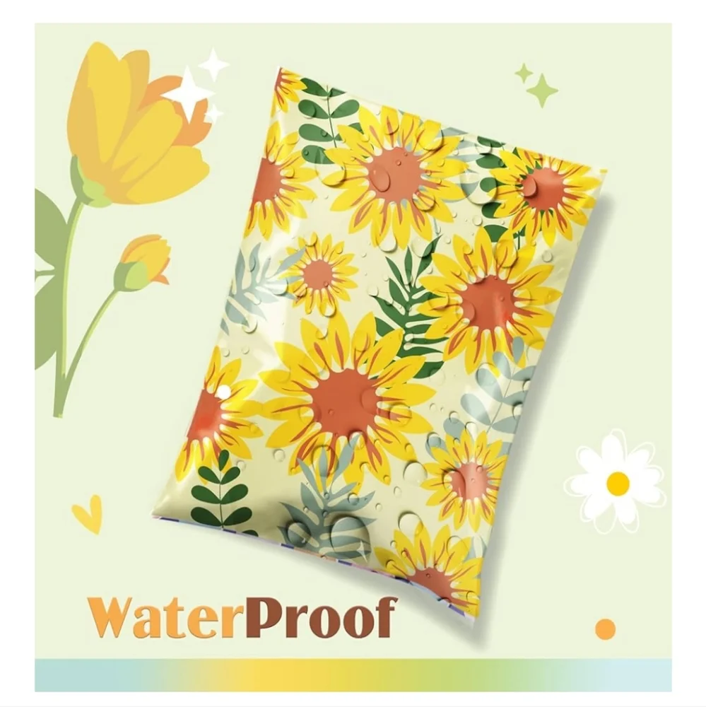 15 Sunflower Polymailer Packages